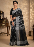 Black premium handloom sambalpuri
