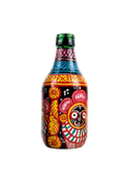 Hand-Painted Pattachitra Bottle Art | Lord Jagannath Decor (Black)