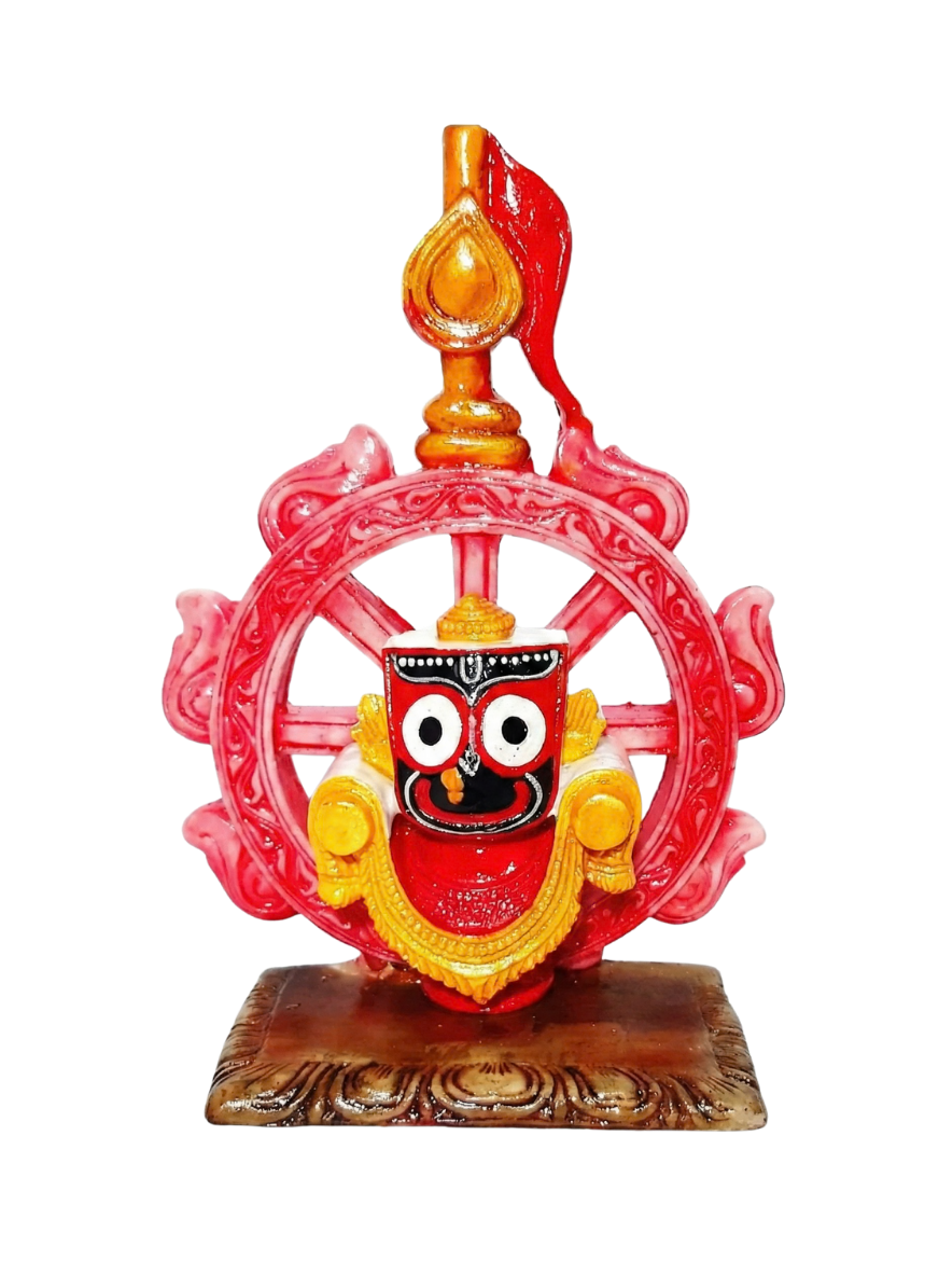 Asorted Divine Marble Lord Jagannath with Sudarshan Chakra | Premium Puja Idol