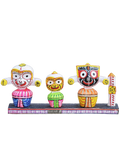 Divine Trinity: Hand-Painted Jagannath, Balabhadra & Subhadra Idol Set (Car Dashboard & Home Decor)